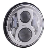 HogLights Australia Headlights Chrome 7" 80w Halo HogLight for BMW R nine T